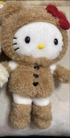 ハローキティ展　会場限定　マスコット　クマスーツ　キーホルダー