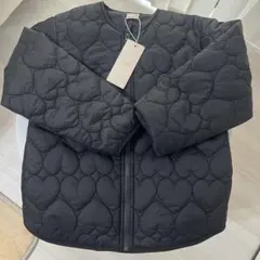 新品 未使用 petit main キルティングジャケット 120cm ブラック