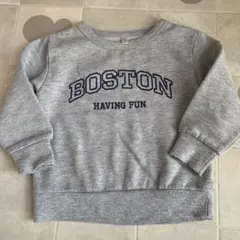 薄手トレーナー　裏起毛　90