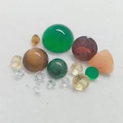 ルース　まとめ売り　セット　ガーネット　タイガーアイ　シトリン　クオーツ