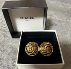 CHANEL シャネル ココマーク ロゴ イヤリング ゴールド
