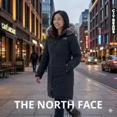 The North Face フード付きロングダウンジャケット