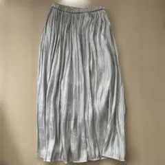 シルバー フレアスカート M
