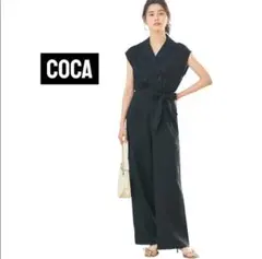 【新品未使用✨️】coca ノースリーブ オールインワン ブラック M