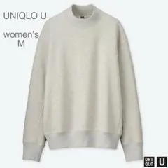 ユニクロU 長袖 トレーナー スウェットプルオーバー ライトグレー M 秋冬