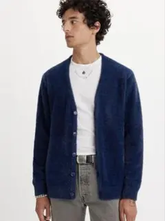【未使用】Levi's リーバイス カーディガン ブルー FLUFFY Sサイズのサムネイル