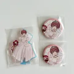 ホロライブ　一番くじ　ホログラム アクリルスタンド　缶バッジ　宝鐘マリン