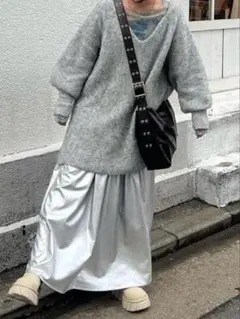 カスタネ　KASTANE メランジVニット　Vネックニット