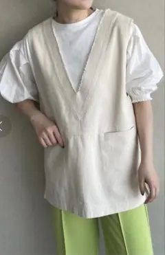フリンジベストノースリーブ