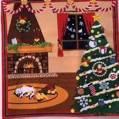 風呂敷 みけの夢日記 クリスマス 50×50㎝ 綿100% 新品未使用