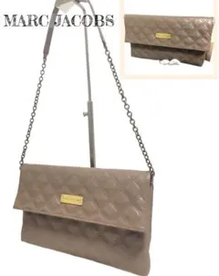 美品☆ マークジェイコブス キルティング　ショルダーバッグ　クラッチバッグ　茶