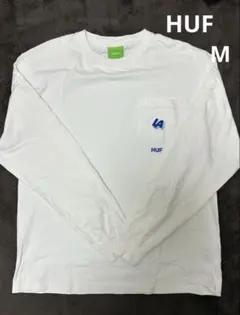 HUT ホワイト長袖カットソー M