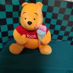 くまのプーさん ぬいぐるみ アイスクリーム付き