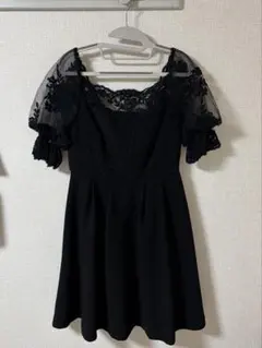 Lily Brown ブラック フレアドレス