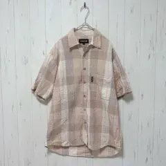 Y11 アウトドアプロダクツ　半袖シャツ　メンズ　オレンジベージュ　春夏　M