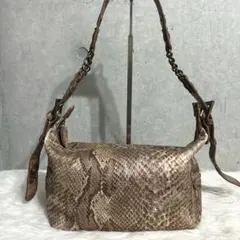 最終値下げ◇本物鑑定済み FURLA パイソンレザー 2way ショルダー 