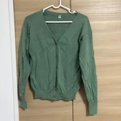 UNIQLO グリーン カーディガン Sサイズ