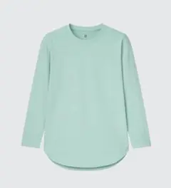 【UNIQLO】ガール　スムースコットンシャツテールTシャツ　150㎝