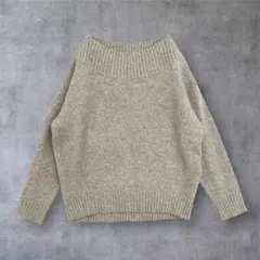 iCB アイシービー ウール カシミヤ ボートネック ニット Mサイズ