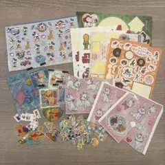 【平成レトロ】ディズニー　シール　まとめ売り