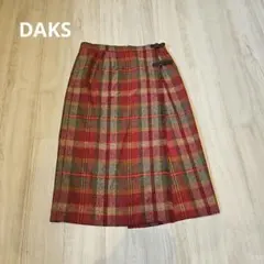 ヴィンテージDAKS classic check スカート大きいサイズ