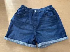 ユニクロ　UNIQLO girlsデニムショートパンツ160