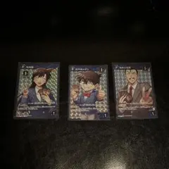 名探偵コナンカードゲーム　1周年記念カード　新たなる謎　コナン　蘭　小五郎
