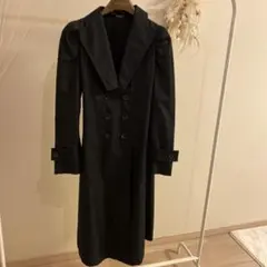 【 希少・正規品 】グッチ ロングコート ジャンボ GG カシミヤ混 黒 38 希少・正規品 】グッチ ロングコート ジャンボ GG カシミヤ混 黒