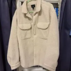 フリースジャケット ボアジャケット クリーム色