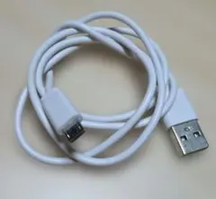 USB-A Micro USBケーブル ホワイト マイクロ USB-B 70cm