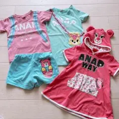 ANAP キッズ トップス ショートパンツ 4点セットのサムネイル