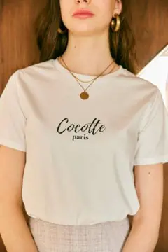 新品☆cocotteparis☆ロゴTシャツ☆ホワイト