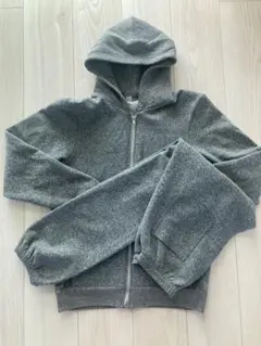 USA製 American Apparel フリースセットアップ 杢グレー S