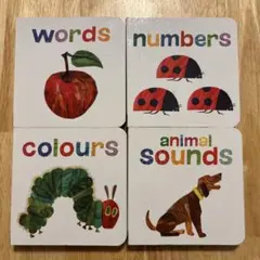 エリックカール はらぺこあおむし 4冊 英語 絵本 幼児教育 モンテッソーリ