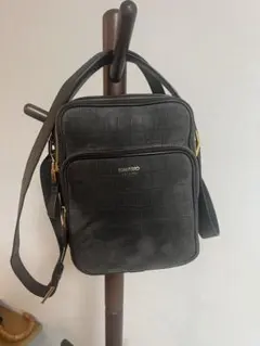 [希少品] TOM FORD クロコ型押し スエード ショルダーバッグのサムネイル