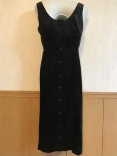 【伊太利屋】ラメ入りパーティドレス ブラック