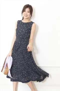 ジャスグリッティー♡花柄プリーツワンピース ラベンダー 1