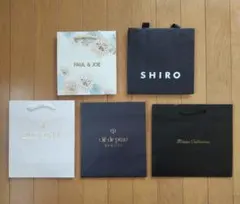 デパコスショップ袋セット PAUL & JOE SHIRO