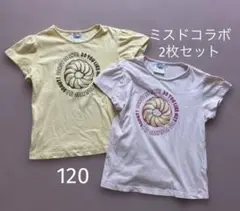 mister Donut ドーナツ Tシャツ 120cm 2枚セット 双子のサムネイル