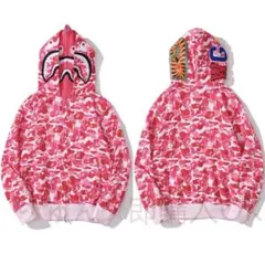 BAPE ピンク迷彩 シャークフードパーカー　エイプ　　フーディ 楽天市場】A BATHING APE(エイプ)ABC CAMO SHARK FULL ZIP HOODIE