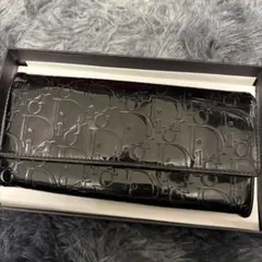Christian Dior トロッター 長財布 ブラック