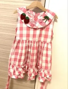 シャーリーテンプル　チェック ワンピース 120cm