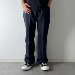 Levi's 517 スタプレ ブーツカット スラックス W36L29 ネイビーのサムネイル