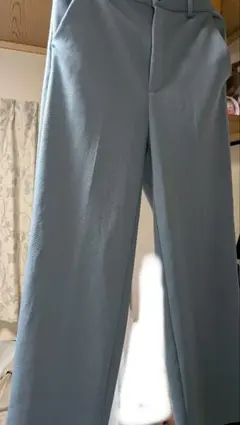 GUグレーブルーワイドパンツ