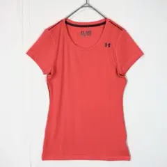 アンダーアーマー 半袖Tシャツ MD オレンジピンク レディース スポーツ