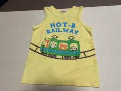 ミキハウスホットビスケッツ  電車プリントイエローランニング　120㎝