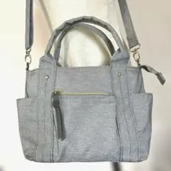 OPAQUE.CLIP 2way ショルダーバッグ ハンドバッグ　ライトグレー