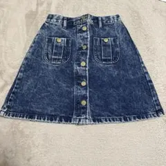 WEGO デニムスカート ケミカルウォッシュ Fサイズのサムネイル