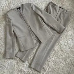 インディヴィ【洗える】コレットダブル ジャケット/パンツ スーツセットアップ