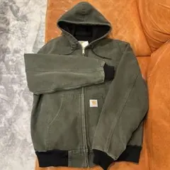 古着　90s Carhartt アクティブジャケット カーハート　グリーン